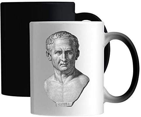 Ancient Greece Statue Of Cicero Keramische magische Tasse Weiß