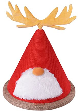 Kratzbäume Katzenkratzbaum Weihnachten Katzenkratzbaum Süßes Sisalseil Katzenspielzeug Katzenkratzbaum Haustierspielzeug (Farbe: Rot, Größe: Einheitsgröße)