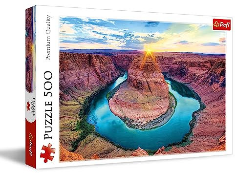 Trefl - Grand Canyon, USA - Puzzle 500 Elemente - Puzzle für Reisebegeisterte, Kreative Unterhaltung, Spaß, Klassisches Puzzle für Erwachsene und Kinder ab 10 Jahren