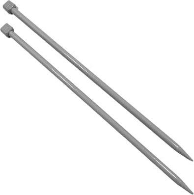 Paar Stricknadeln 9 mm x 35 cm, lange Nadeln mit ergonomischem Griff, ideal für Strickprojekte, geeignet für Anfänger und Experten (1 Paar, 9 mm x 35 cm)