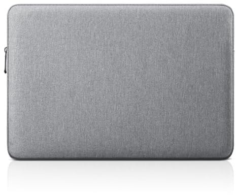jooeer 13 Inch Laptop Sleeve Case Compatible with 13 MacBook Air Pro M2 M1 2023-2016 13.3 Chromebook Notebook, Protective Waterproof Polyester Cover Slim Padded Computer Bag, Light Grey