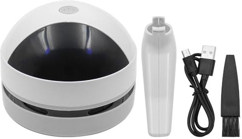 Tiardey Mini Aspirador De Mesa Aspirador De Mesa Recargable USB Portátil para Limpiar Migas para Escritorio, Hogar, Oficina Y Coche