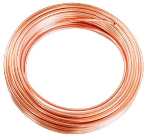 Bobine de Tube en cuivre de 1 mètre, OD 2/2.5/3/4/5/6/6.35/8/9.52/10mm, tuyau en cuivre souple 99.9% T2, huile de climatisation, refroidissement par eau (Size : OD6.35mm*T0.7mm)