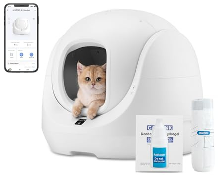 Catlink Baymax selbstreinigende Katzenstreu, intelligente Überwachung, extra großes Fassungsvermögen der Katzentoilette, Schluss mit Geruch und Ärger, EIN sauberer Traum für den Mehrkatzenhaushalt