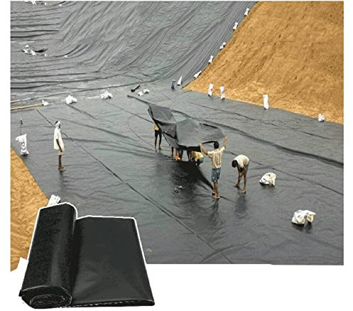 IBOWZ Fischteich-HDPE-Teichfolie, Teichfolie, 0,3 mm, schwere, Flexible Fischteich-Schutzfolie für Garten, Pool, Dekor, Flusslauf, 35 Größen
