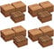 Yaheetech 4 Pack Waterproof Acacia Wood Interlocking Decking Tiles Flooring Tiles 30×30cm for Outdoor & Indoor,Patio,Balcony,Garden,Total 108pcs