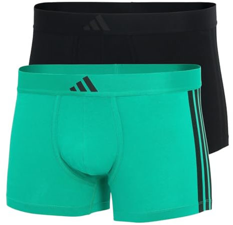 adidas Low Rise Trunk (2PK) - Active Flex Cotton 3 Stripes - Bequeme Unterwäsche