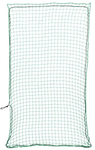 vidaXL Anhängernetz, Hängernetz mit Gummiseil, Abdecknetz für Anhänger, Transportnetz Ladungssicherungsnetz Gepäcknetz, Grün 2,5x1,5m PP