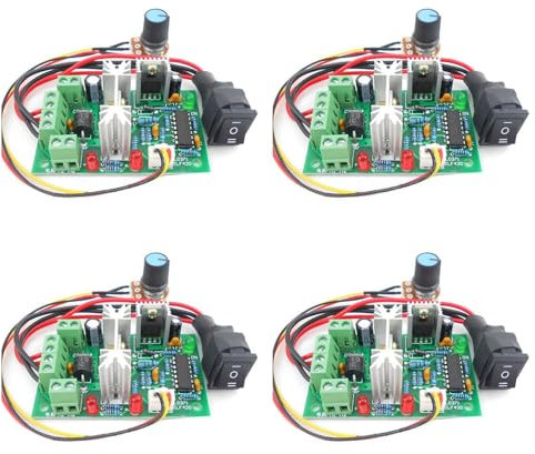 dissot 4X PWM DC Motor Speed Controller Switch Regolatore di Corrente DC 20A 10-60V PWM DC Controller 150W 12V 24V 36V 48V