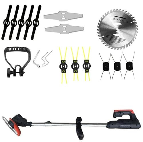 Garden Parts Tosaerba Elettrico da 21 V, Batteria agli ioni di Litio Ricaricabile, tagliabordi Senza Fili, Macchina for la rifinitura del Giardino Domestico con sgancio Automatico(B-No Battery)