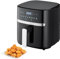 Air Fryer, 5.5L Friggitrice Senza Olio con Finestra Visibile, 8 Funzioni Friggitrice Ad Aria, LED Touch screen, Risparmio di Tempo ed Energia, Rivestimento antiaderente Lavastoviglie, Senza BPA