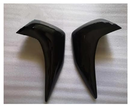POMPOMPUR Pannello Destro Sinistro Radiatore Carenatura Copertura Stampata Copertura Laterale per Kawasaki Z750 2007 2008 2009 2010 2011 2012 Spoiler per Motocicletta(Nero)