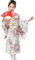 Kimono Japonais Enfant, Robe Yukata Japonaise Kimono Enfant Imprimé Peignoir Long Robe Chinoise de Chambre Fille Gamins Traditionnel Classique Vêtements Soie Tissu Peignoir Mariage Performance Robes