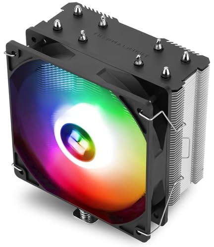 TR-Thermalright Assassin X 120R SE ARGB CPU Kühler-4 Heatpipes, Ruhig 120mm ARGB-Lüfter, 1550U/min,für AM4/AM5, Intel LGA1851/1700/115x/1200, PC-Kühler