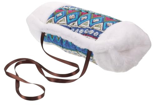 Damen Handmuff Winter Party Weihnachten Feier Weiß Stoff für Hände | Elegant, Schlicht und Tragbar, 1 Stück Hand Warmer, 156 Gramm, für Formelle Outfits