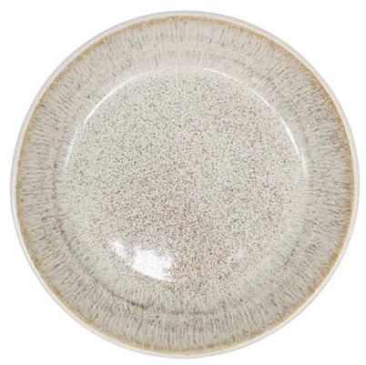 La Mediterránea Assiette creuse 22cm Calobra Crème 6 pièces