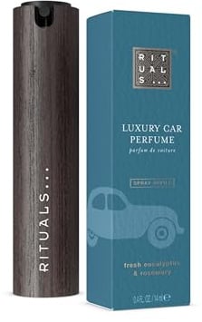 RITUALS The Ritual of Hammam Autoparfum Spray-Set mit nachfüllbarem und Holzhalter, Eukalyptus und Rosmarin, 14 ml