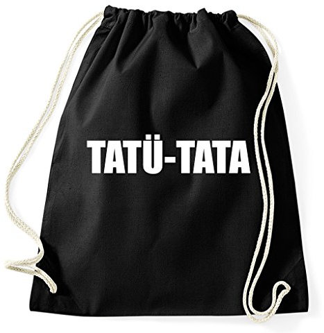 STYLETEX23 Tatü Tata Turnbeutel Sportbeutel, schwarz
