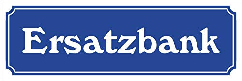 WERBEPUNKT. Schild im Straßenschild-Design Ersatzbank 30 x10 cm Alu-Verbund
