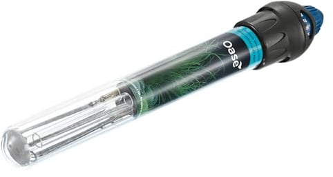 Oase 42698 HeatUp 25 Regelheizer, Aquarium Heizstab inklusive Halterung, Aquarium Heizer für Süß und Meerwasser Aquarien, 25 W