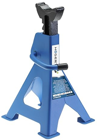 Högert Technik Unterstellbock 6t – 395–613 mm – 2 Stück – TÜV-geprüft – extra stabil – Wagenheberständer für Auto, SUV, Transporter – Stützbock aus Stahl