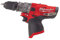 Milwaukee 4933464135 Kompakt-Schlagbohrmaschine, 12 Volt Fuel Technologie mit nur Bohrfutter-ohne Akku, 12 V, Black-Red