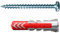 fischer Lot de 100 Chevilles Duopower - avec vis Panhead - 6 x 30 mm