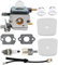 Hippotech Carburateur C1U-K54A pour ZAMA C1U-K17 C1U-K27 C1U-K27A C1U-K54 C1U-K46 C1U-K82 pour Mantis 7222 7222E 7222M 7225 7230 7234 7240 7920 7924 cultivateur de barre franche