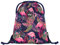Baagl Turnbeutel für Mädchen und Damen - Schuhbeutel, Schule und Kindergarten Sportbeutel, Sportrucksack (Flamingo)
