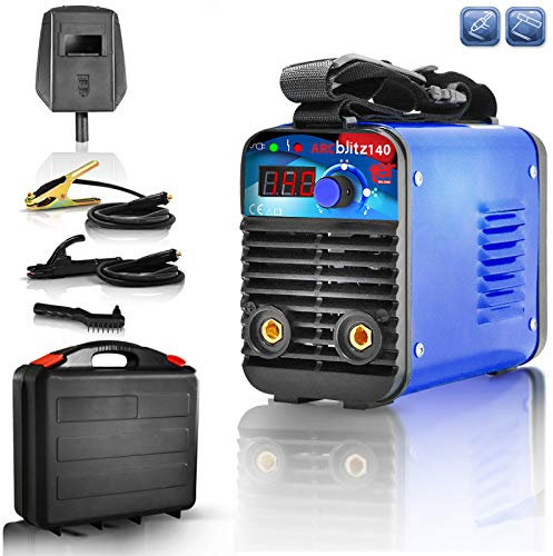 Saldatrice inverter elettrodo 140A con Kit cavi