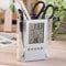 Cosiki Juli- Stifthalter Uhr Multifunktionaler Stifthalter mit digitalem Schreibtisch Wecker Temperaturanzeigetabelle Stifthalter Fall Organizer