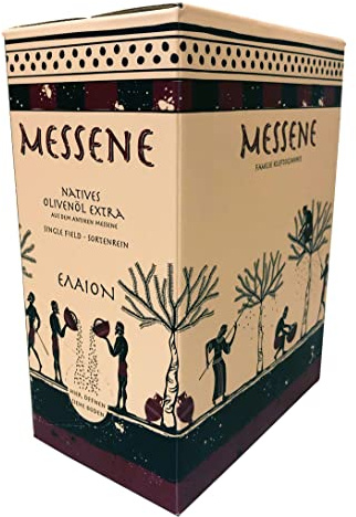  Frühe Ernte 11/25 Agourelaion - 3 Liter griechisches Premium Bio Olivenöl | sehr reich an Polyphenolen | handgepflückt, kalt extrahiert, umweltfreundliche Verpackung mit Hahn | Birdsafe