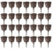 100PCS Plastic Bonsai Fertilizer Basket,Bonsai Fertiliser Baskets, Plant Grow Fertiliser Container Box Garden Tool,Reusable Plastic Garden Tool Cover Box Basket Pots for Flower Plant Succulents