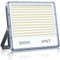 YIQIBRO LED Strahler Außen 300W 1 Stück, LED Fluter mit Treiber, 30000LM 6500K Kaltweiß Superhell Scheiwerfer, IP67 Wasserfest Außenstrahler für Hinterhof, Terrassen, Garage, Flur, Garten