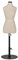 Schneiderpuppen Schneiderbüste 1: 2 Maßstab Weiblicher Dresshersteller-Dummy, Kleines Kleid-Form-Mannequin-Manikins Einstellbares Höhenpuppen-Dekoration Zubehör