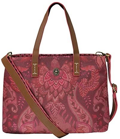 PiP Studio Shopper Small Kyoto Festival Dark Pink 33/39x22x10cm