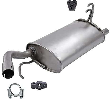 ATEC Germany Auspuff Schalldämpfer Set 1x Endschalldämpfer, mit Montagematerial Kompatibel mit MITSUBISHI COLT VI (Z3_A, Z2_A)