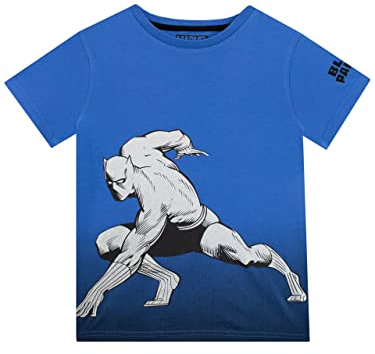 Marvel Boys Black Panther T-Shirt Short Sleeve Tee for Kids