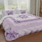PETTI Artigiani Italiani - Set Copripiumino Matrimoniale 250x200 cm (2 Federe 50x80 cm Incluse), Parure Copripiumino Morbida Microfibra con Stampa Digitale - Made in Italy - Fiocco Lilla