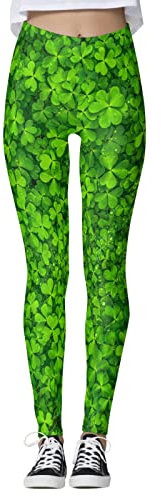 Kinder Rucksack Tennis Luck Green Pants Print Leggings Hosen für Yoga Laufen Pilates Fitnessstudio Einfache Schwarze Leggings (D, M)