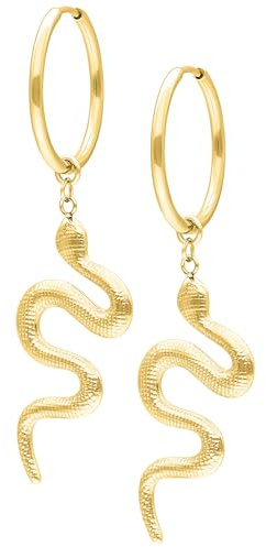 Wildcat Ohrringe - Big Snake Hoops - Rosegold - Chirurgenstahl 316L - wasserfest, langlebig, hautverträglich
