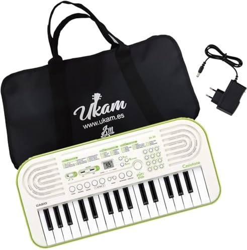 Pack tastiera didattica UKAM00060: tastiera SA-50, custodia UKAM00029 e alimentatore tastiera 110 V-220 V. Stimolo musicale e creatività scolastica assicurati (pacchetto completo SA-50)