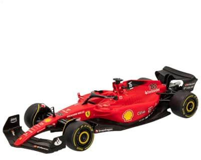 ColorBaby Rastar - Coche teledirigido Ferrari F1-75, Licencia Oficial, Fórmula 1, Escala 1:18, Coches teledirigidos, Vehículo radiocontrol, Control Remoto, 2.4 GH.z, Sainz + Leclerc, RC (41277)