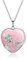 JSDDE Flower Wire Wrapped Heart Necklaces for Women Rose Quartz Crystal Heart Pendant Necklaces Natural Gemstone Necklace Jewellery Gifts