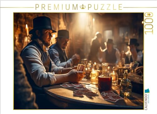 Puzzle · Pokerrunde im Wilden Westen | 1000 Teile · Lege-Größe 64 × 48 cm · CALVENDO Puzzle