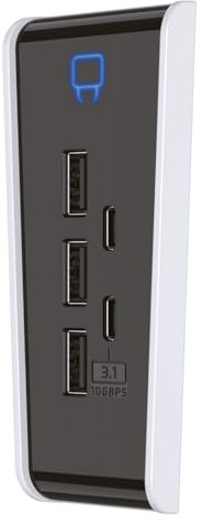 Venom USB Hub for PS5 Slim - 5-Port - Includes 3 x USB 2.0 and 2 x USB Type C (PS5)