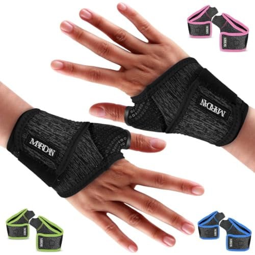 MARDAN®️ 2 Unidades Negro | Muñequera Tendinitis | Artritis | Muñequera Deportiva | Protección Deportiva Neopreno | Muñequera Dedo Pulgar