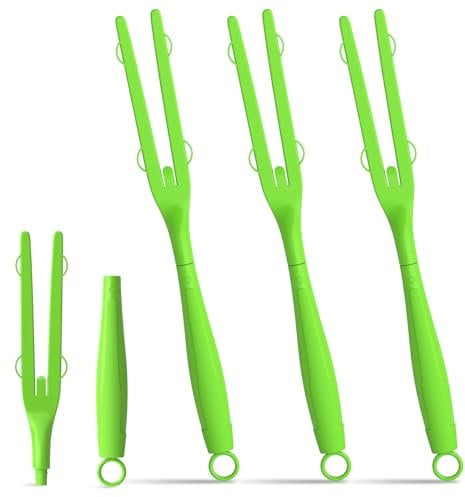 Confezione da 3 manici di ricambio per spolverino, compatibili con ricariche Swiffer Duster, manici estensibili e rimovibili per spazi ristretti (verde)