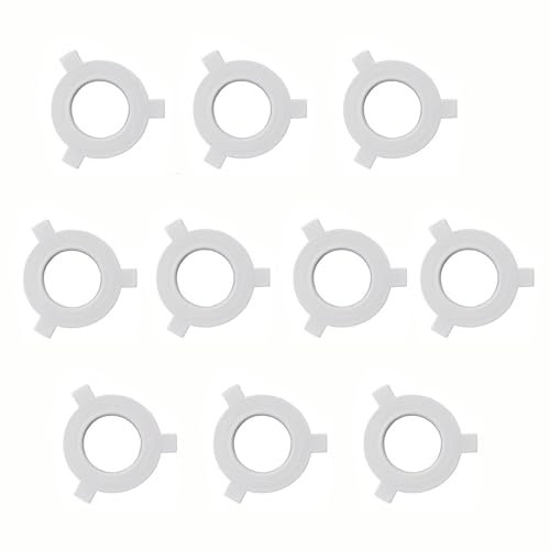 Folpus 10x Lampenschirm Reduzierringe Lampenschirmringe Stabile Leichte Lampenringe Lampenzubehör Unterlegscheibe Adapter, E27 bis E14