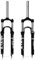 Wkantlaes Forcella Ammortizzata per Bici MTB Ammortizzatore in Lega di Alluminio e magnesio Forcella Anteriore da Montagna XC a Spalla Singola Escursione 100mm QR 9mm Tubo Dritto 28,6mm,29